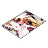 抽象芸術金ゴールドスパークルズクリエイティブアート ノートブック (左側)