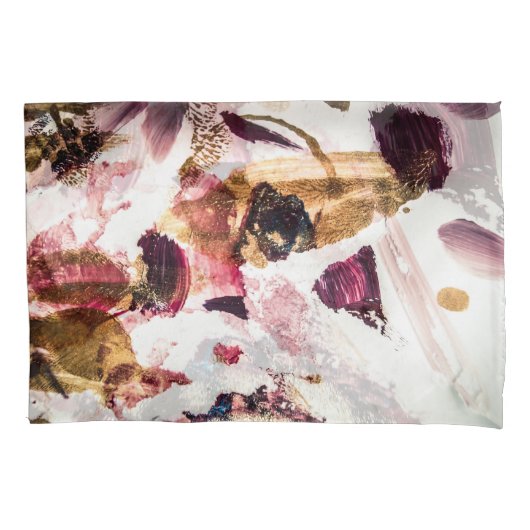 抽象芸術金ゴールドスパークルズクリエイティブアート 枕カバー (正面)