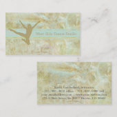 抽象芸術金ゴールドダンサー 名刺 (正面/裏面)