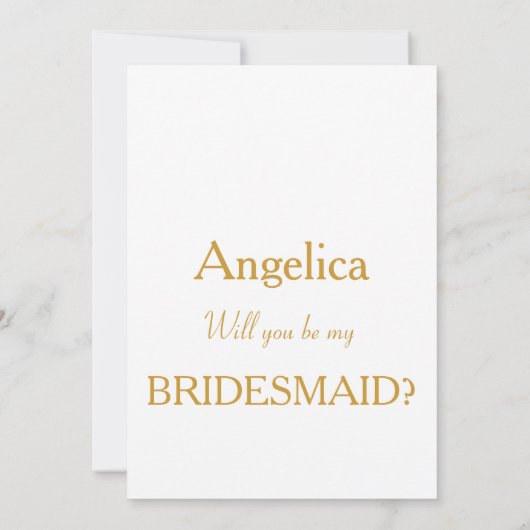 抽象芸術金ゴールドハートは私の花嫁になる 招待状 (裏面)