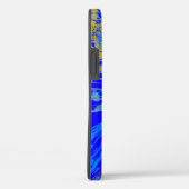 抽象芸術金ゴールドバタフライブルー Case-Mate iPhoneケース (裏面 / 右)