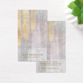 抽象芸術金ゴールドピンクイヤリングジュエリーディスプレイカード (デスク)