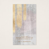 抽象芸術金ゴールドピンクイヤリングジュエリーディスプレイカード (裏面)