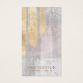 抽象芸術金ゴールドピンクイヤリングジュエリーディスプレイカード (正面)