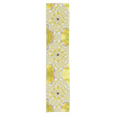 抽象芸術金ゴールドフラクタル ショートテーブルランナー (正面)