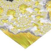 抽象芸術金ゴールドフラクタル ショートテーブルランナー (コーナー)