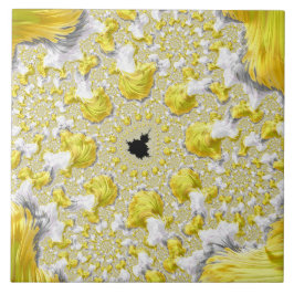 抽象芸術金ゴールドフラクタル タイル