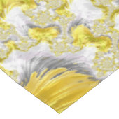 抽象芸術金ゴールドフラクタル テーブルクロス (アングル)