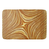 抽象芸術金ゴールドフラクタル バスマット (正面)