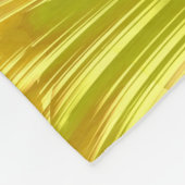 抽象芸術金ゴールドフラクタル フリースブランケット (角)