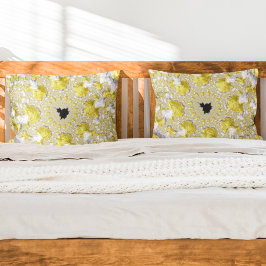 抽象芸術金ゴールドフラクタル 枕カバー