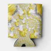 抽象芸術金ゴールドフラクタル 缶クーラー (正面)