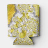 抽象芸術金ゴールドフラクタル 缶クーラー (裏面)