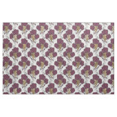 抽象芸術金ゴールドブドウと葉白の ファブリック (ファットクウォーター)