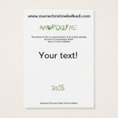 抽象芸術金ゴールドベージュグリーン芸術的サンキュー (裏面)