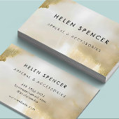 抽象芸術金ゴールドホワイト名刺 名刺