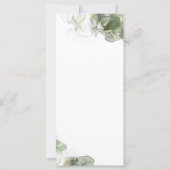 抽象芸術金ゴールドミュートセージ緑 (裏面)