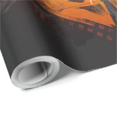 抽象芸術金ゴールドライオン ラッピングペーパー (ロールコーナー)