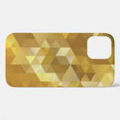 抽象芸術金ゴールド三角形テクスチャ Case-Mate iPhoneケース (裏面 (横))