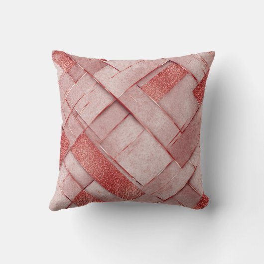 抽象芸術金ゴールド幾何学模様(金属付) クッション (裏面)