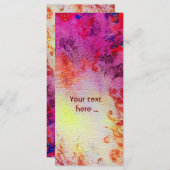 抽象芸術金ゴールド渦巻き旋回、赤いピンクの紫色の黄色 (正面/裏面)