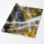抽象芸術金ゴールド白い線ロッキー感 ラッピングペーパー (アンロールド)