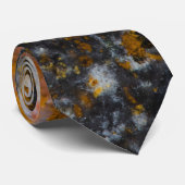 抽象芸術金ゴールド白線ロックテクスチャ ネクタイ (ロール)