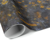 抽象芸術金ゴールド白線ロックテクスチャ ラッピングペーパー (ロールコーナー)