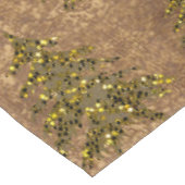 抽象芸術金ゴールド紙&スパークリー金ゴールドクリスマスツリー テーブルクロス (アングル)