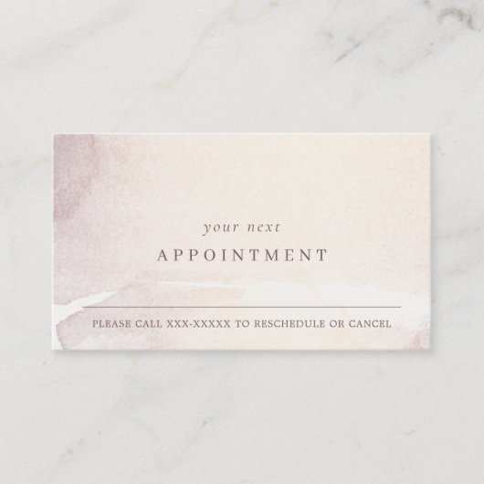 抽象芸術金ゴールド紫色の水色のロゴアポイントメント 名刺 (正面)