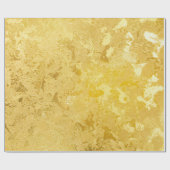 抽象芸術金ゴールド絵を描のグランジ色 ラッピングペーパー (フラット)