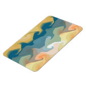 抽象芸術金ゴールド緑 マグネット (左側)