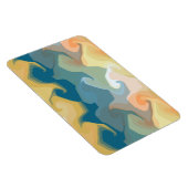 抽象芸術金ゴールド緑 マグネット (右側)