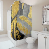 抽象芸術金ゴールド背景高級リッチヴィンテージグループ シャワーカーテン (インサイチュ)