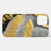抽象芸術金ゴールド背景高級リッチヴィンテージグループ Case-Mate iPhoneケース (裏面 (横))