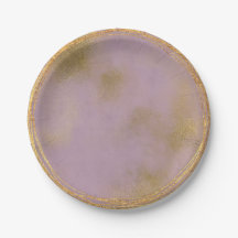 抽象芸術金ゴールド薄紫パープルガラスパーティーVip