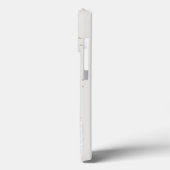 抽象芸術金ゴールド薄紫ブラシストークモノグラムグリッター Case-Mate iPhoneケース (裏面 / 左)
