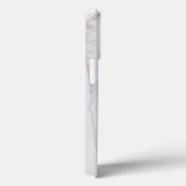 抽象芸術金ゴールド薄紫ブラシストークモノグラムグリッター Case-Mate iPhoneケース (裏面 / 右)