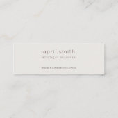 抽象芸術金ゴールド薄紫水の色ありがとう注文 スキニー名刺 (裏面)