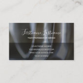 抽象芸術金ゴールド銀金属合金構造ブシン 名刺 (裏面)