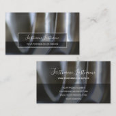 抽象芸術金ゴールド銀金属合金構造ブシン 名刺 (正面/裏面)