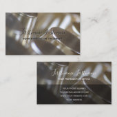 抽象芸術金ゴールド銀金属合金構造 名刺 (正面/裏面)