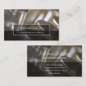 抽象芸術金ゴールド銀金属合金構造 名刺 (正面/裏面)