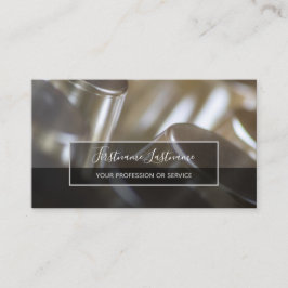 抽象芸術金ゴールド銀金属合金構造 名刺