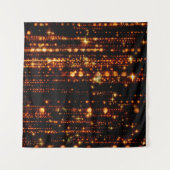 抽象芸術金ゴールド雨 タペストリー (正面(横))