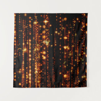 抽象芸術金ゴールド雨 タペストリー