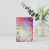 抽象芸術金ゴールド魔法スワーズモノグラム 名刺 (スタンド正面)