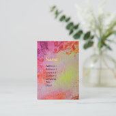 抽象芸術金ゴールド魔法スワーズモノグラム 名刺 (スタンド正面)