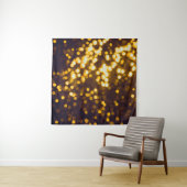 抽象芸術金ゴールド《写真》ぼけ味（黒） タペストリー (インサイチュ(横))