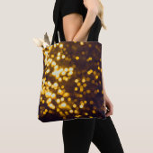 抽象芸術金ゴールド《写真》ぼけ味（黒） トートバッグ (クローズアップ)